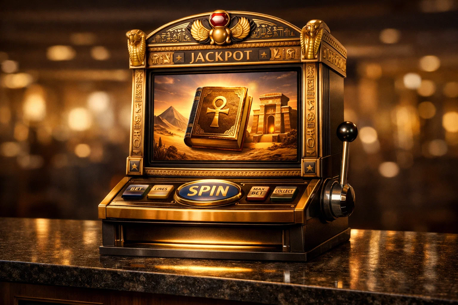 Rich Wilde exploring Book of Dead slot tomb